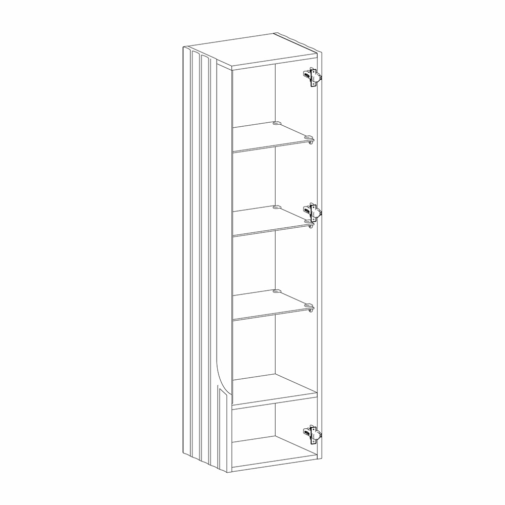 Витрина навесная Expanses of Beauty правое открывание в Липецке