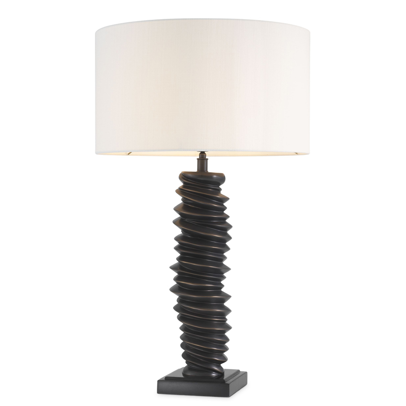 Настольная лампа Eichholtz Table Lamp Miro Темная бронза Черный Кремовый Настольная лампа Eichholtz Table Lamp Miro Темная бронза Черный Кремовый в Липецке | Loft Concept