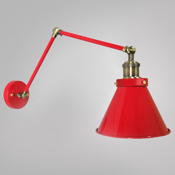 Бра Gloce Cone Shade Loft Industrial Red Бра Gloce Cone Shade Loft Industrial Red в Липецке | Loft Concept