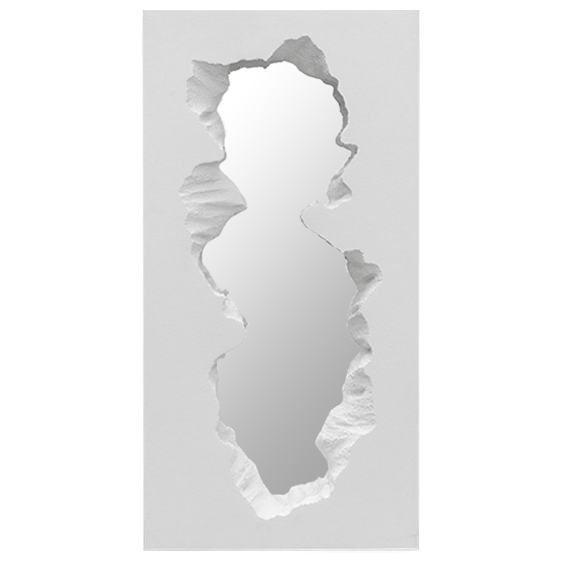 Зеркало Broken Stone Mirror Белый цвет Белый Зеркало Broken Stone Mirror Белый цвет Белый в Липецке | Loft Concept