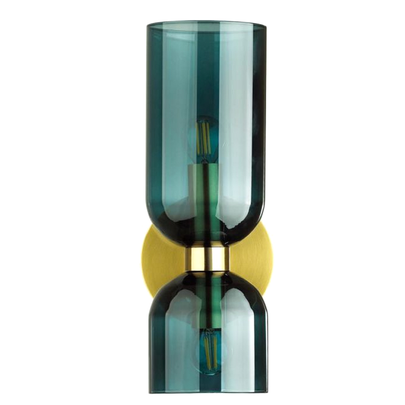 Бра Articolo Double Cup Синее Золотой Синий Бра Articolo Double Cup Синее Золотой Синий в Липецке | Loft Concept