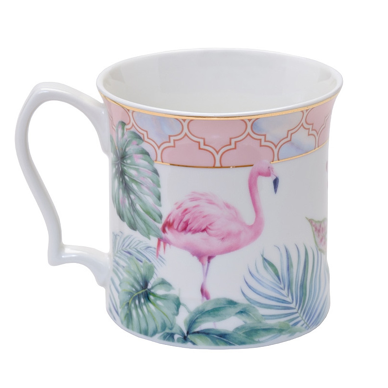 Кружка NATURE Pattern Flamingo Мульти в Липецке | Loft Concept 