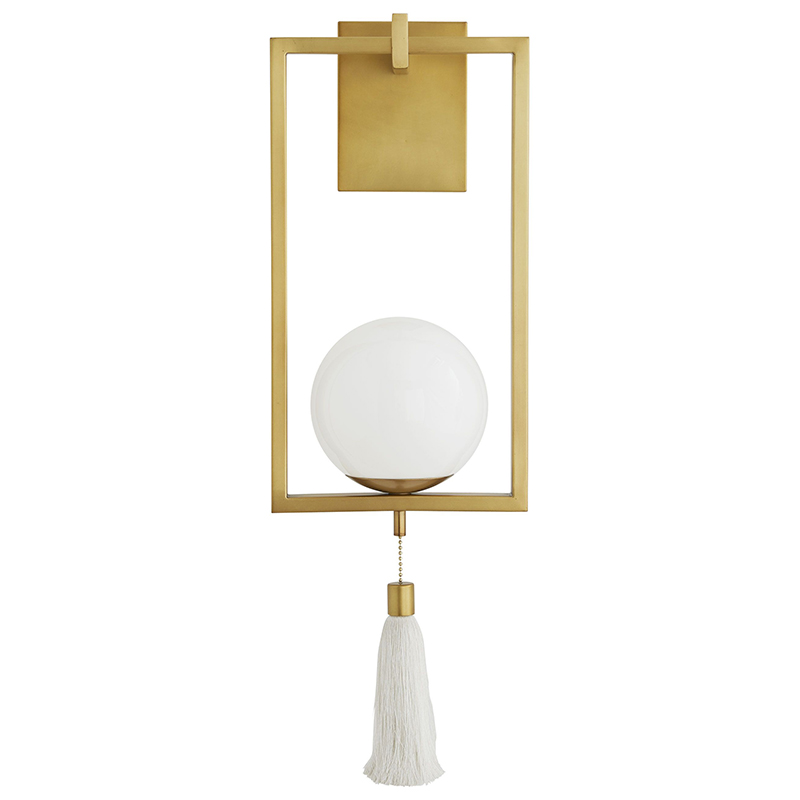 Бра Arteriors TRAPEZE SCONCE Gold Белый Латунь Бра Arteriors TRAPEZE SCONCE Gold Белый Латунь в Липецке | Loft Concept