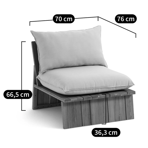 Уличное кресло из массива акации Trivett Wooden Chair в Липецке