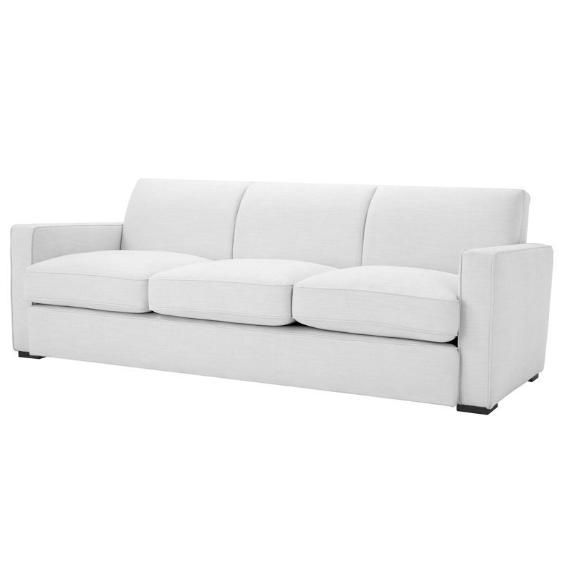 Диван Eichholtz Sofa Edmond white Белый Черный Диван Eichholtz Sofa Edmond white Белый Черный в Липецке | Loft Concept