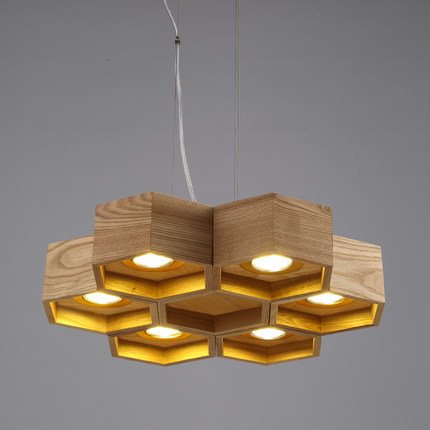 Люстра Honeycomb 6 Loft Wooden Ecolight Люстра Honeycomb 6 Loft Wooden Ecolight в Липецке | Loft Concept