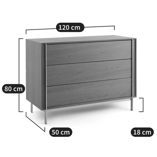 Комод из серого дуба Sawada Gray Oak Chest of Drawers Комод из серого дуба Sawada Gray Oak Chest of Drawers в Липецке