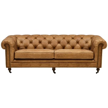 Диван Chesterfield Cinnamon Leather Sofa из винтажной кожи Корица Диван Chesterfield Cinnamon Leather Sofa из винтажной кожи Корица в Липецке | Loft Concept