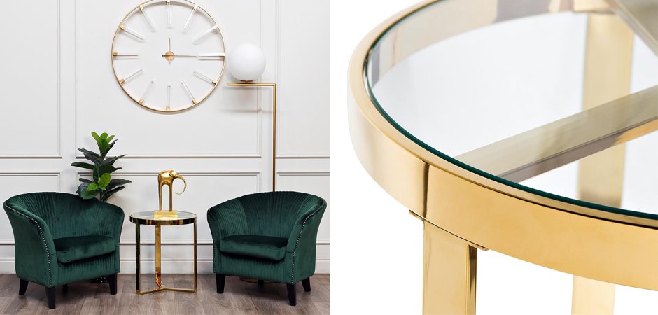 Приставной стол Neoclassic Tee Gold Приставной стол Neoclassic Tee Gold - Loft-Concept в Липецке