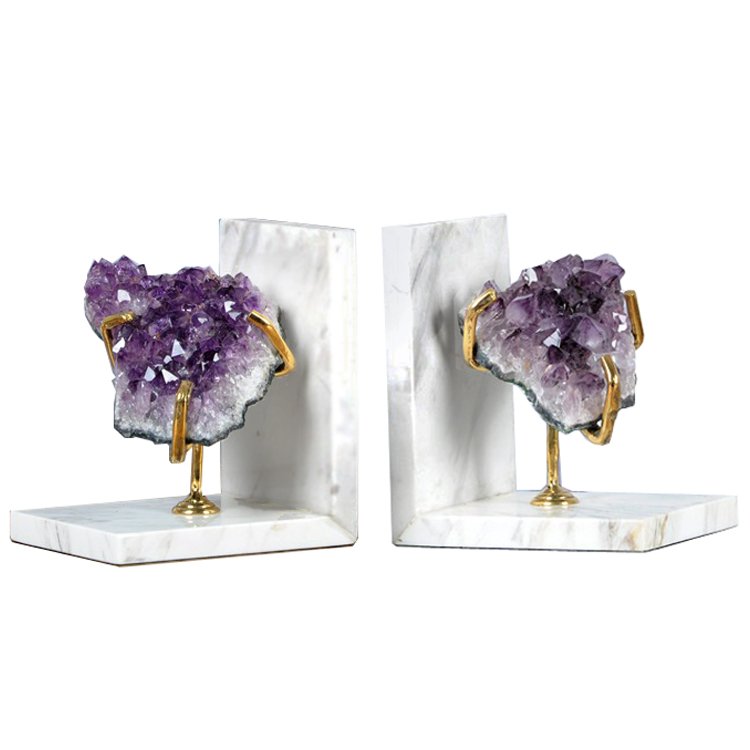 Держатель для книг Precious Stone Book keeper Белый Violet Dusk ( фиолетовый сумрак ) Держатель для книг Precious Stone Book keeper Белый Violet Dusk ( фиолетовый сумрак ) в Липецке | Loft Concept