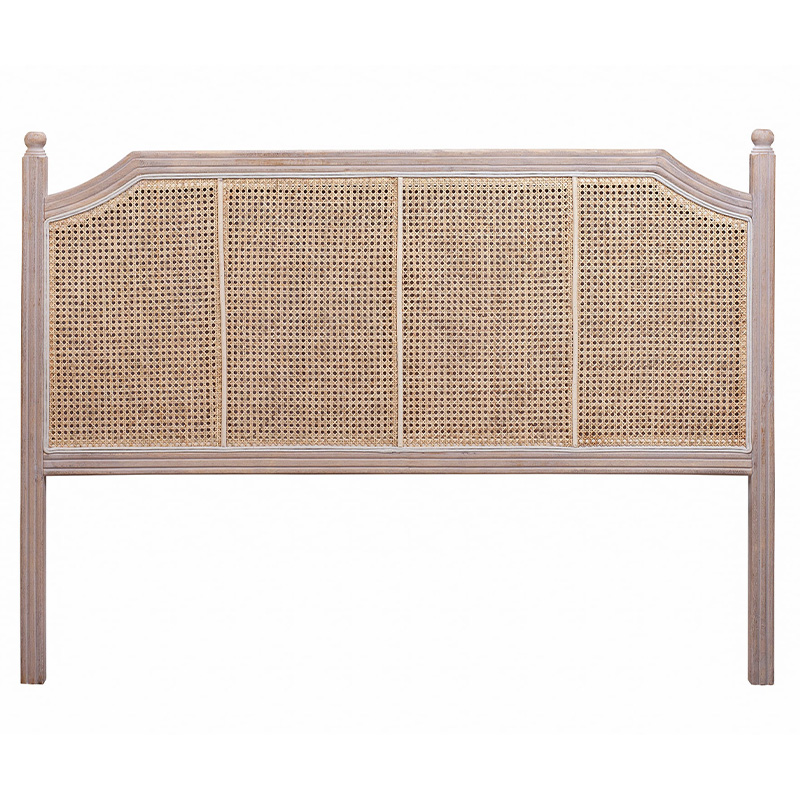 Изголовье кровати коричневое с обивкой из ротанга Olivia Headboard Бежевый Коричневый Изголовье кровати коричневое с обивкой из ротанга Olivia Headboard Бежевый Коричневый в Липецке | Loft Concept