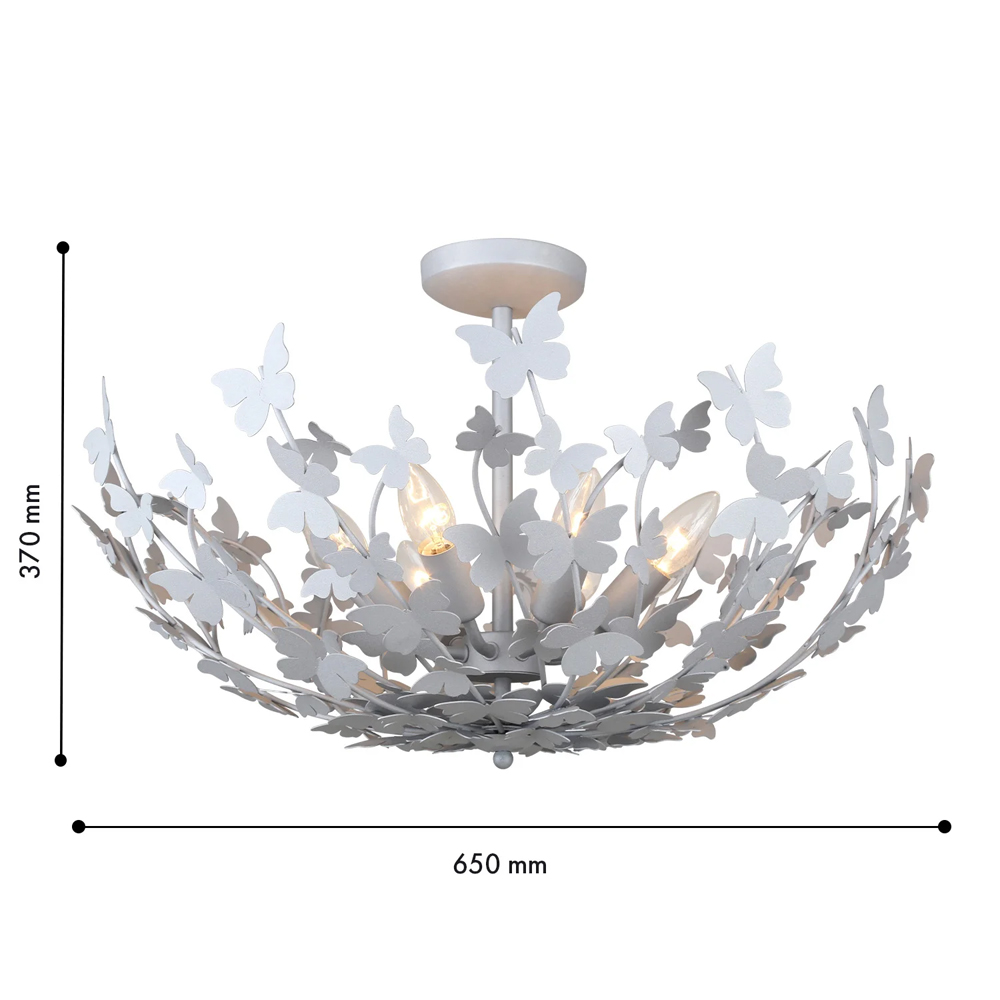 Потолочный светильник с абажуром оформленным в виде стаи бабочек Eternal Butterflies в Липецке