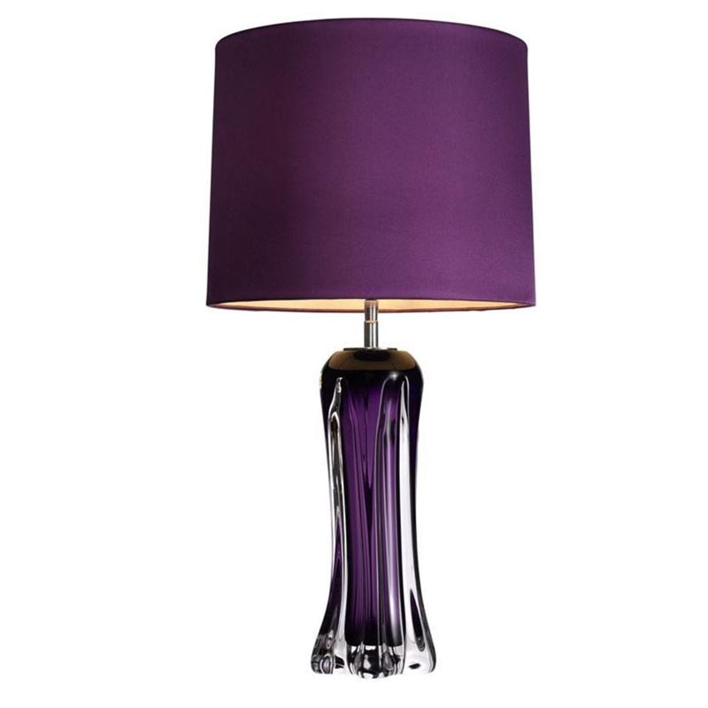 Настольная лампа Vivian Table Lamp Фиолетовый Настольная лампа Vivian Table Lamp Фиолетовый в Липецке | Loft Concept