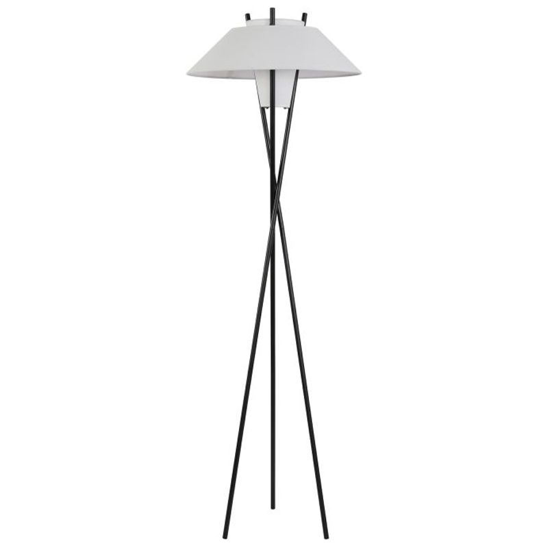 Торшер Chaney Floor Lamp Белый Черный Торшер Chaney Floor Lamp Белый Черный в Липецке | Loft Concept