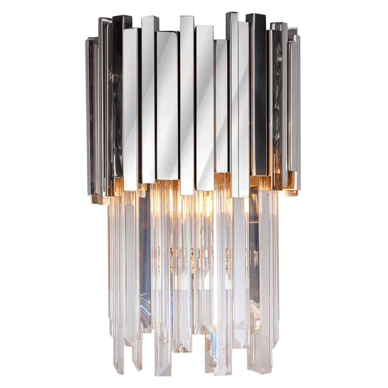 Бра Luxxu Modern Cascade Wall Lamp Silver 40 Прозрачное Стекло Серебряный Бра Luxxu Modern Cascade Wall Lamp Silver 40 Прозрачное Стекло Серебряный в Липецке | Loft Concept