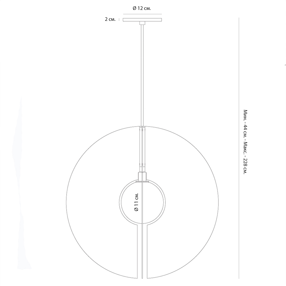 Подвесной светильник в форме золотых дисков Minimalist Lighting Fixture Подвесной светильник в форме золотых дисков Minimalist Lighting Fixture в Липецке