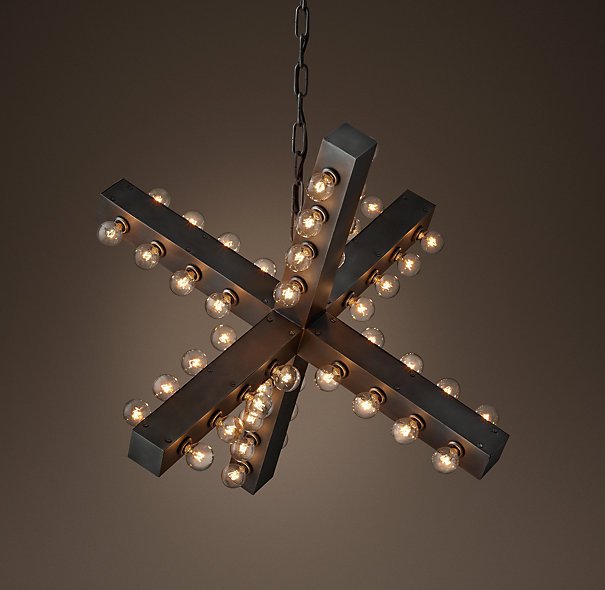 Люстра Nero Chandelier 74 Черный Люстра Nero Chandelier 74 Черный в Липецке | Loft Concept