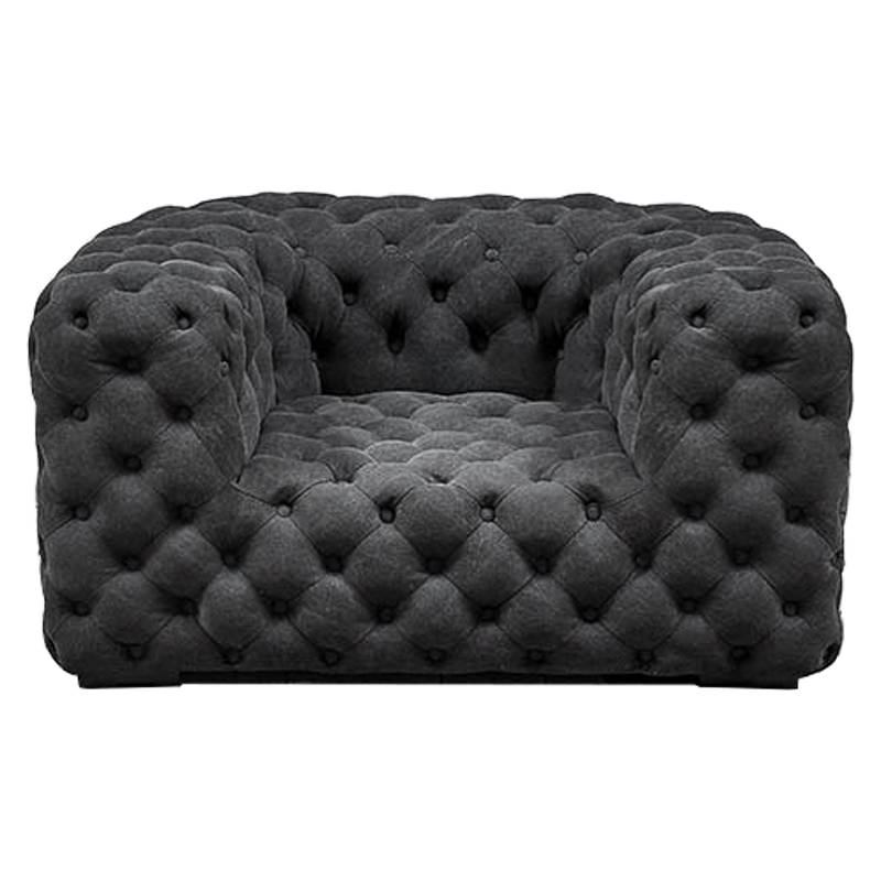 Кресло Soho Tufted Graphite Armchair Графит Кресло Soho Tufted Graphite Armchair Графит в Липецке | Loft Concept