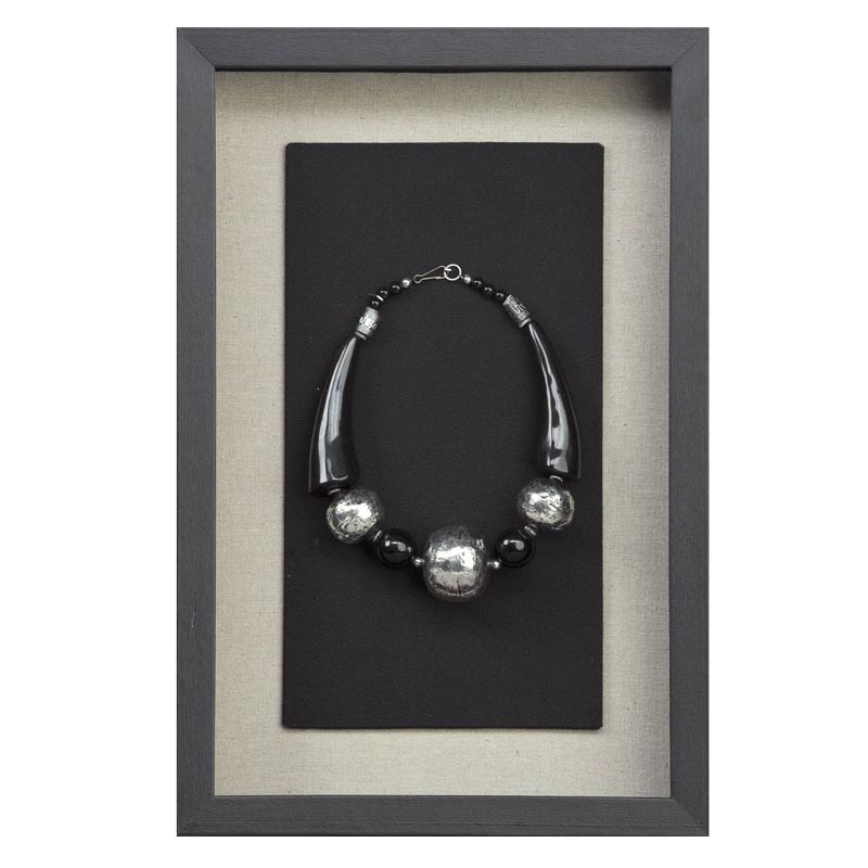 Панно Necklace Wall Accessory II Черный Серебряный Панно Necklace Wall Accessory II Черный Серебряный в Липецке | Loft Concept