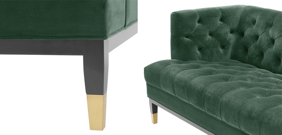Диван Eichholtz Sofa Castelle dark green Диван Eichholtz Sofa Castelle dark green - Loft-Concept в Липецке