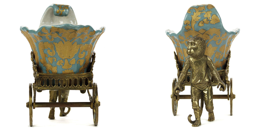 Чаша Monkey and Pale Blue Cart Чаша Monkey and Pale Blue Cart - Loft-Concept в Липецке