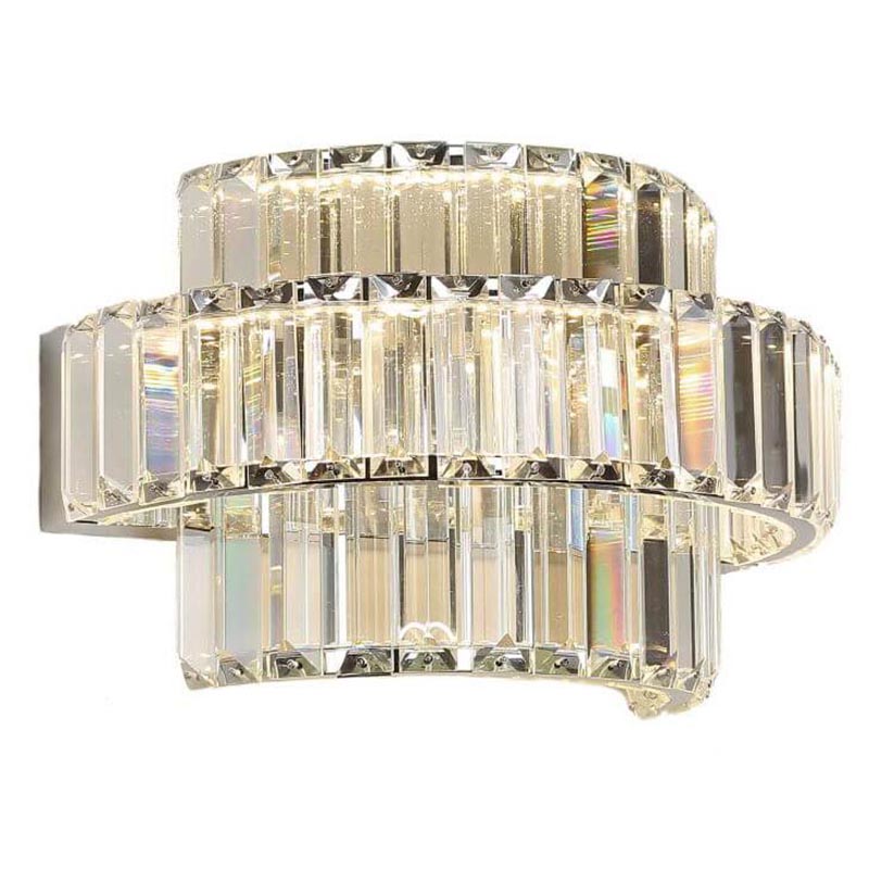 Бра Crystal Shine Linda Chrome Wall Lamp B Хром Прозрачный (Transparent) Бра Crystal Shine Linda Chrome Wall Lamp B Хром Прозрачный (Transparent) в Липецке | Loft Concept