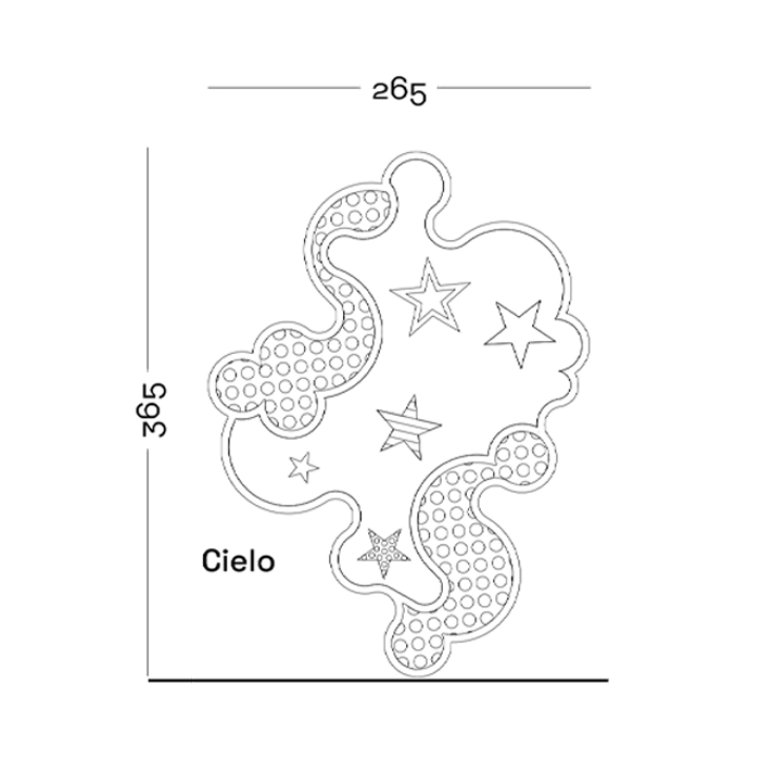 Дизайнерский ковер Poltronova Tappeto Cielo Rug Дизайнерский ковер Poltronova Tappeto Cielo Rug в Липецке