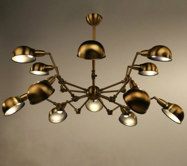 Подвесной светильник Gold Spider Chandelier Подвесной светильник Gold Spider Chandelier в Липецке | Loft Concept