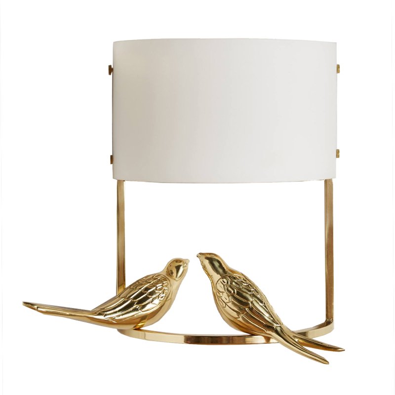 Бра Birds Twitter Золотой Белый Бра Birds Twitter Золотой Белый в Липецке | Loft Concept