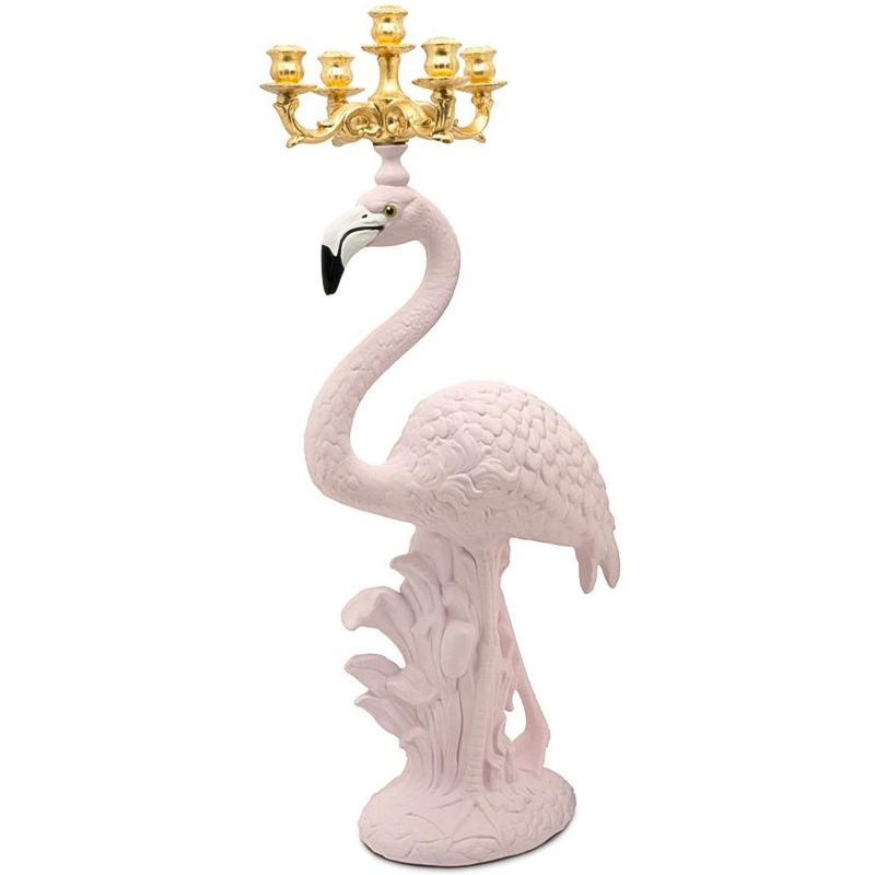 Подсвечник Candleholder Flamingo Bisc. Pink Gold Розовый Золотой Подсвечник Candleholder Flamingo Bisc. Pink Gold Розовый Золотой в Липецке | Loft Concept