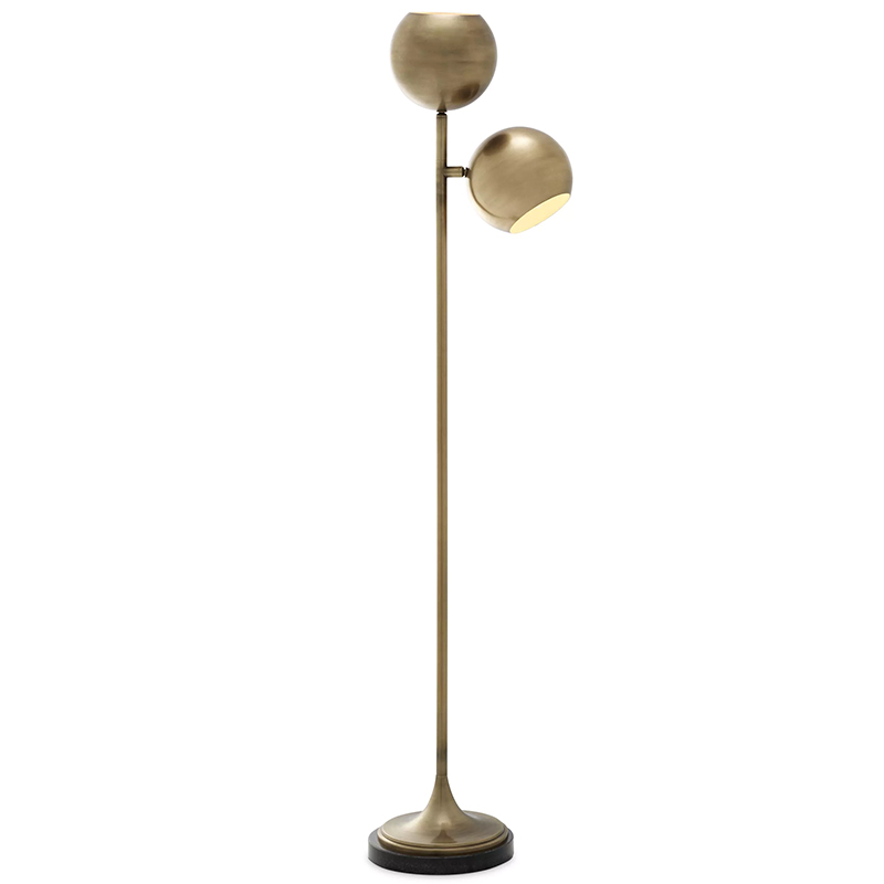 Торшер Eichholtz Floor Lamp Compton Brass Латунь Черный Торшер Eichholtz Floor Lamp Compton Brass Латунь Черный в Липецке | Loft Concept