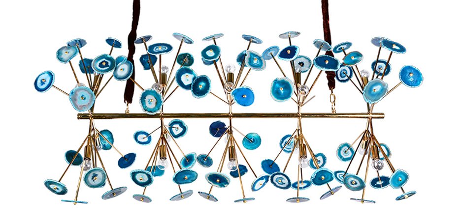 Люстра Agate Burst Chandelier Blue Line Люстра Agate Burst Chandelier Blue Line - Loft-Concept в Липецке