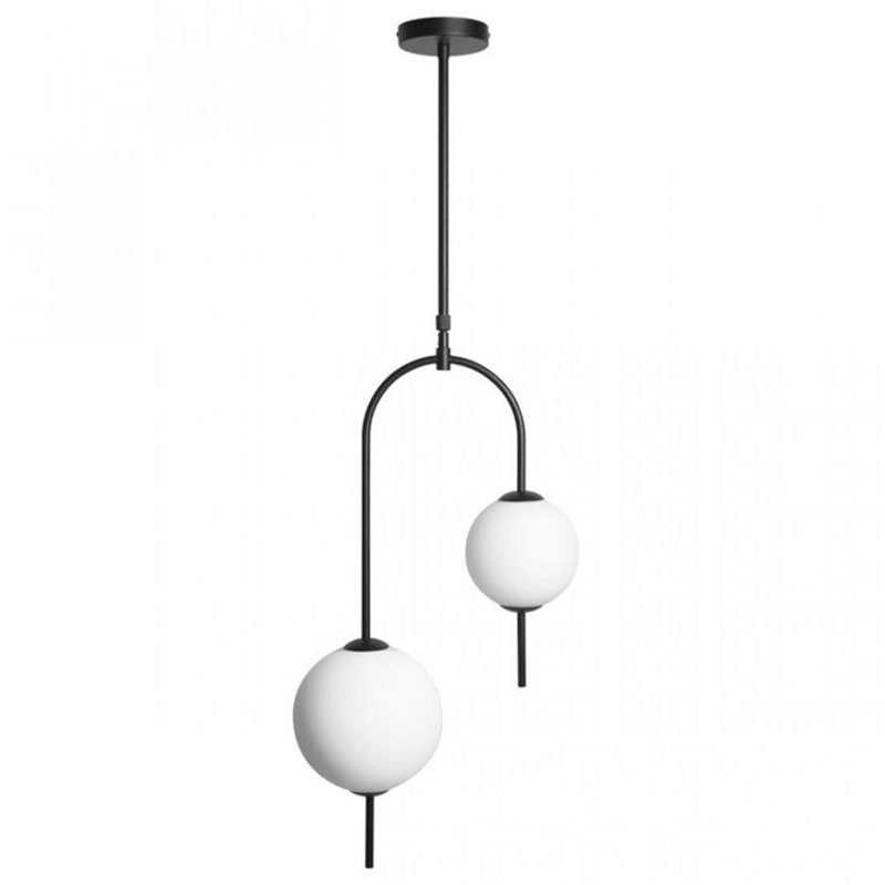 Люстра Balance Beads Libra 120 см Черный Белый Люстра Balance Beads Libra 120 см Черный Белый в Липецке | Loft Concept