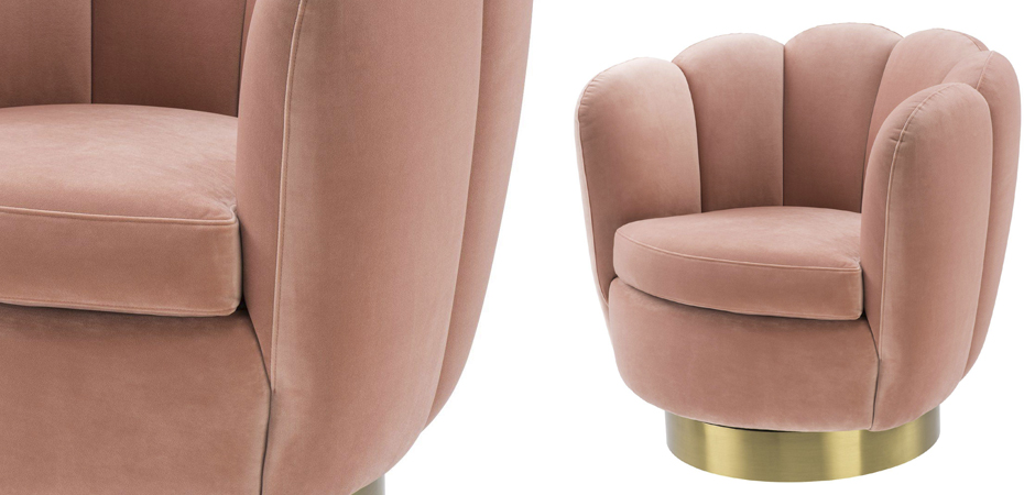 Кресло Eichholtz Swivel Chair Mirage nude Кресло Eichholtz Swivel Chair Mirage nude - Loft-Concept в Липецке