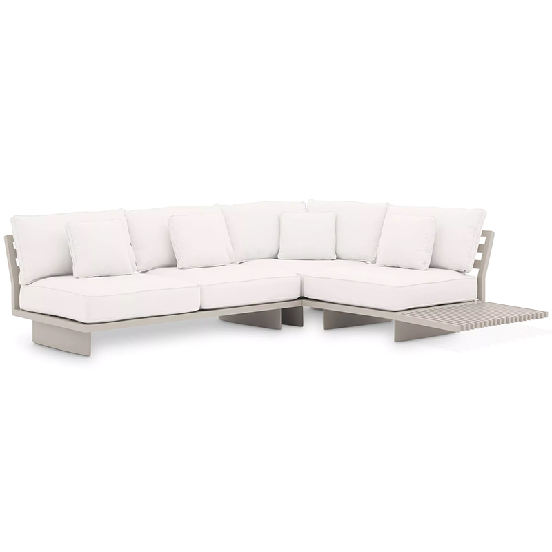 Модульный диван Eichholtz Sofa Royal Palm Белый Бежевый Белый Бежевый Модульный диван Eichholtz Sofa Royal Palm Белый Бежевый Белый Бежевый в Липецке | Loft Concept