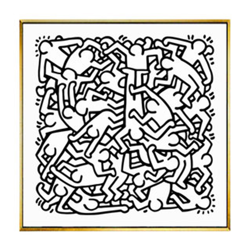 Постер Keith Haring 27 Черно-белый Постер Keith Haring 27 Черно-белый в Липецке | Loft Concept