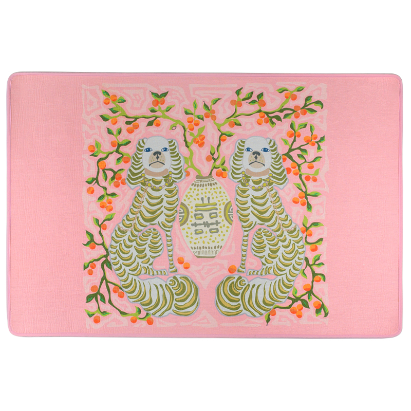 Ковер Two Dogs Rug pink Розовый Мульти Ковер Two Dogs Rug pink Розовый Мульти в Липецке | Loft Concept