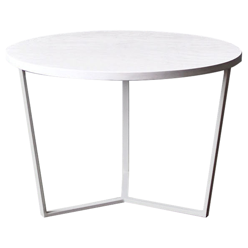 Кофейный стол Thea White Industrial Metal Rust Coffee Table Белый Кофейный стол Thea White Industrial Metal Rust Coffee Table Белый в Липецке | Loft Concept