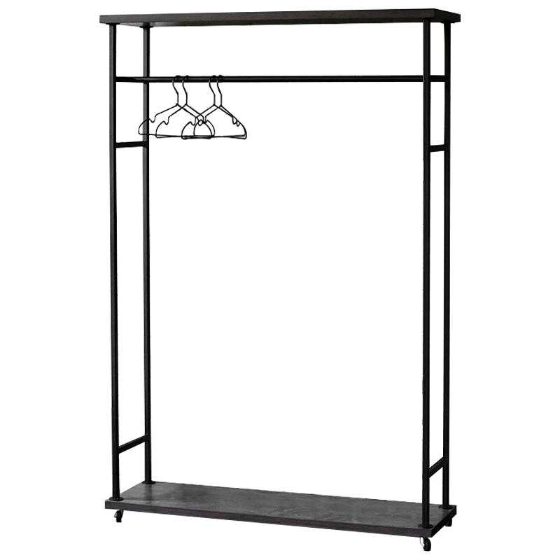 Рейл Lowery Grey Industrial Metal Rust Clothes Rail Черный Дерево Серый Рейл Lowery Grey Industrial Metal Rust Clothes Rail Черный Дерево Серый в Липецке | Loft Concept