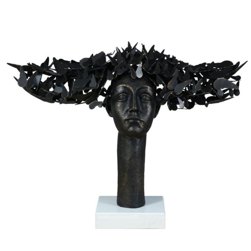 Статуэтка Butterflies on the Head Золотой Черный Статуэтка Butterflies on the Head Золотой Черный в Липецке | Loft Concept