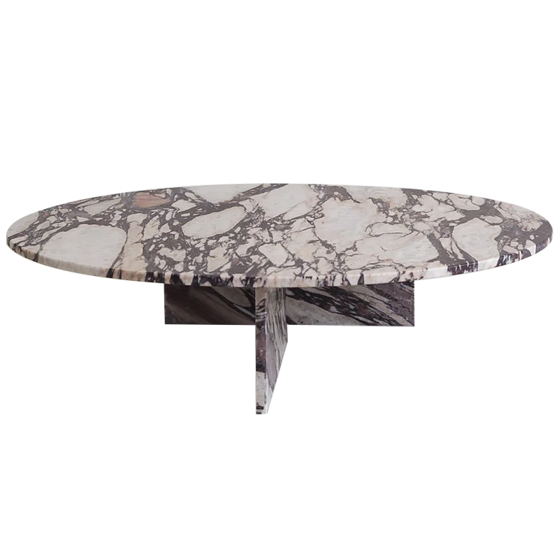 Кофейный стол Enzo Marble Coffee table Серый Бежево-серый Коричневый Кофейный стол Enzo Marble Coffee table Серый Бежево-серый Коричневый в Липецке | Loft Concept