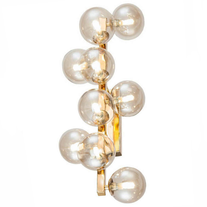 Бра Berries Chandelier Amber 9 Глянцевое золото Янтарь (Amber) Бра Berries Chandelier Amber 9 Глянцевое золото Янтарь (Amber) в Липецке | Loft Concept