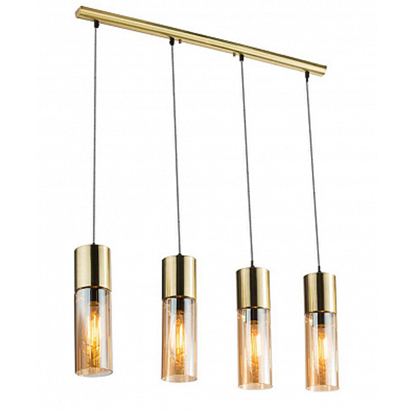 Люстра Cylinder Plafond gold 4 Золотой Янтарный Люстра Cylinder Plafond gold 4 Золотой Янтарный в Липецке | Loft Concept
