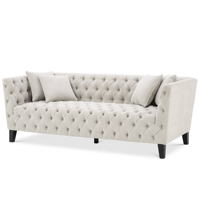 Диван Eichholtz Sofa Jason Песочный Черный Диван Eichholtz Sofa Jason Песочный Черный в Липецке | Loft Concept