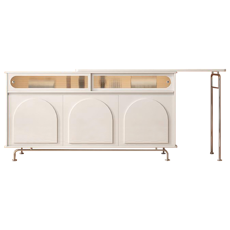 Комод Allison Arch Collection Chest of Drawers Молочный Прозрачное Стекло Хром Комод Allison Arch Collection Chest of Drawers Молочный Прозрачное Стекло Хром в Липецке | Loft Concept