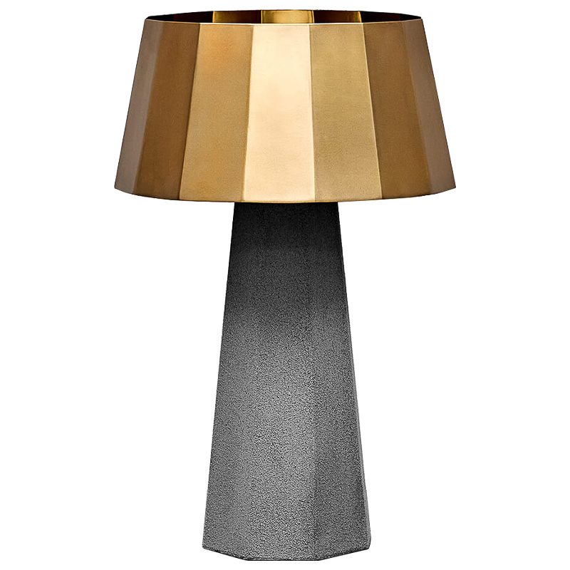 Настольная лампа Noe Concrete table lamp Серый Золотой Настольная лампа Noe Concrete table lamp Серый Золотой в Липецке | Loft Concept
