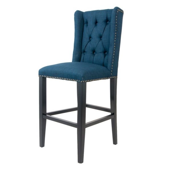 Стул French chairs Provence Barton Blue Chair Черный Синий Стул French chairs Provence Barton Blue Chair Черный Синий в Липецке | Loft Concept