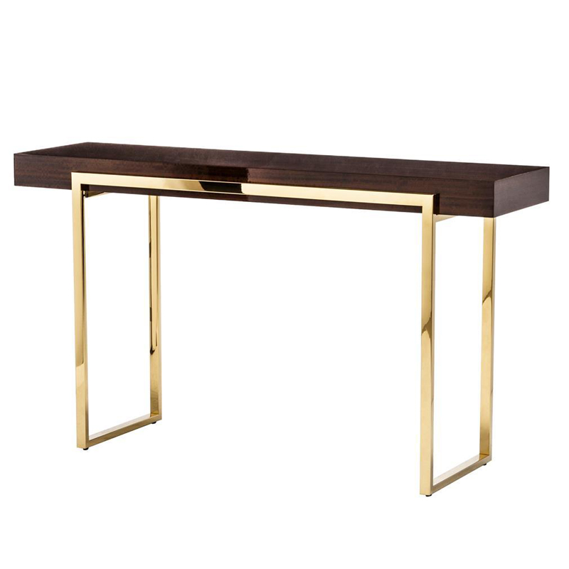 Консоль Conval Console Глянцевое золото Коричневый Консоль Conval Console Глянцевое золото Коричневый в Липецке | Loft Concept