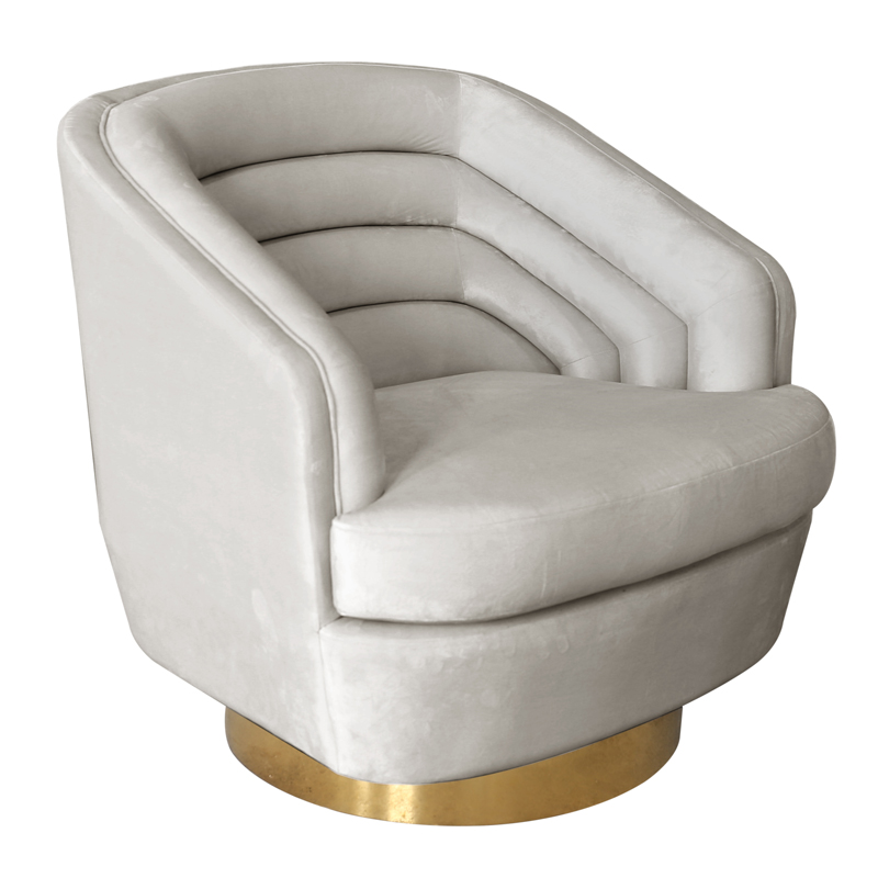 Кресло Henrietta Armchair кремовый велюр Кремовый Золотой Кресло Henrietta Armchair кремовый велюр Кремовый Золотой в Липецке | Loft Concept