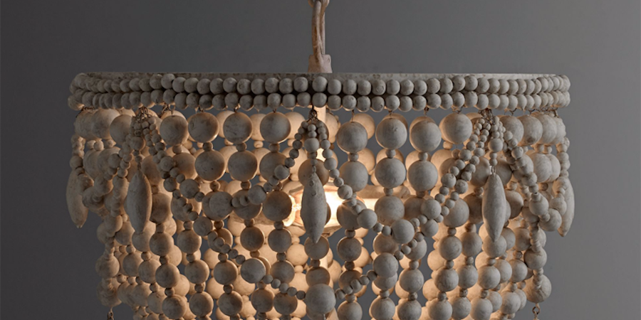 Люстра RH Anselme White Wood Weathered Chandelier Люстра RH Anselme White Wood Weathered Chandelier - Loft-Concept в Липецке